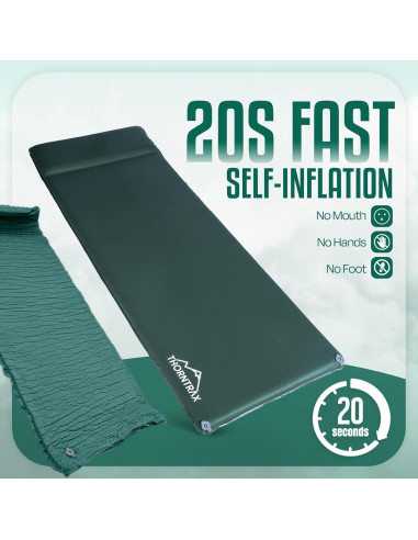 Almohadilla de Camping Autoinflable Thorntrax Verde 7.87 cm