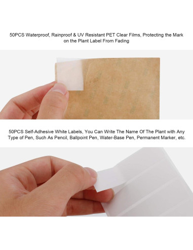 25 Etiquetas de Cobre para Plantas Wanapure 10" Resistentes