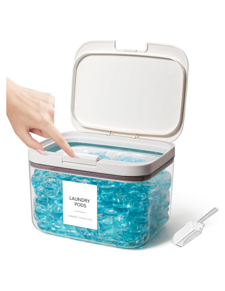 Contenedor de Cápsulas de Lavandería ALPIRIRAL 2.81 L Blanco