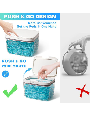 Contenedor de Cápsulas de Lavandería ALPIRIRAL 2.81 L Blanco