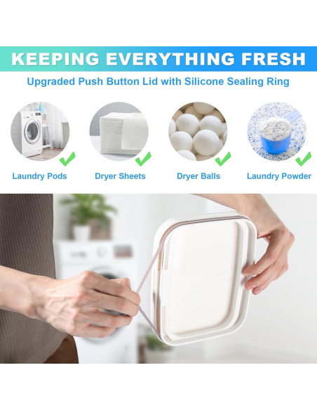 Contenedor de Cápsulas de Lavandería ALPIRIRAL 2.81 L Blanco