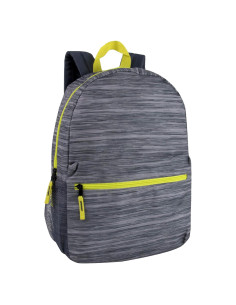 Mochila Escolar Trail Maker 17" Gris Mezclada con Estuche