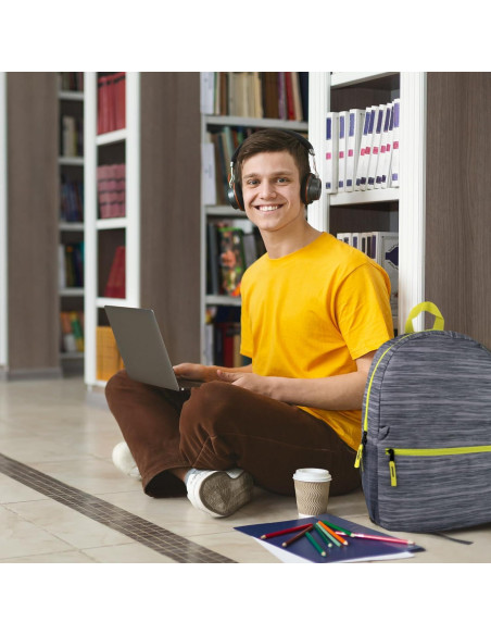 Mochila Escolar Trail Maker 17" Gris Mezclada con Estuche Mochila Escolar Trail Maker 17" Gris Mezclada con Estuche