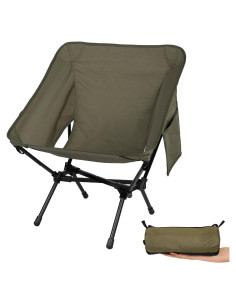 Silla de Camping Plegable Diwaite Verde Militar 1.27 kg