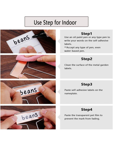 25 Etiquetas de Cobre para Plantas Wanapure 10" Resistentes