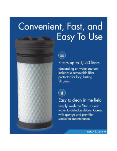 Cartucho de Reemplazo Katadyn Hiker PRO - 757 Litros
