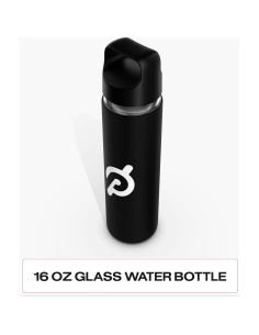 Botella de Agua de Vidrio Peloton 0.47 L con Manga Antideslizante 2