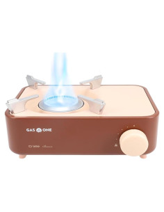 Estufa de Gas Portátil Gas One Butano 6800 BTU Camping Marrón
