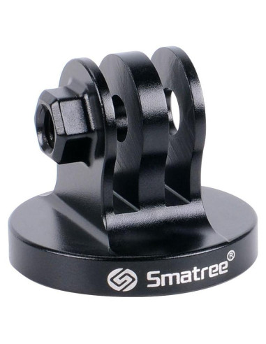 Adaptador de Montaje de Trípode Smatree Aluminio Negro para GoPro y DJI