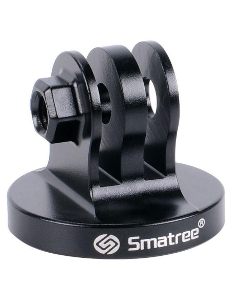 Adaptador de Montaje de Trípode Smatree Aluminio Negro para GoPro y DJI