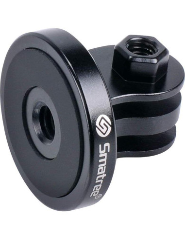 Adaptador de Montaje de Trípode Smatree Aluminio Negro para GoPro y DJI
