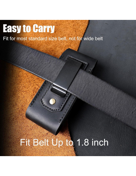 Funda de Cuero para Multiherramienta TALLYWAVE, Negro