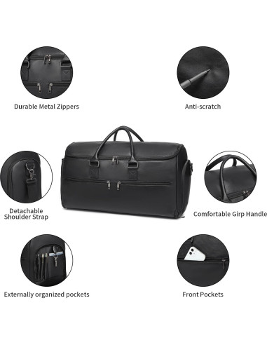 Bolsa de Ropa Convertible Seyfocnia 2 en 1 para Viaje 45L