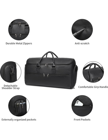 Bolsa de Ropa Convertible Seyfocnia 2 en 1 para Viaje 45L