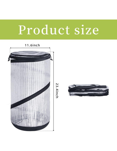 Invernadero Mini Plegable DECOHS 2 PCS 59.4x29.5 cm PVC