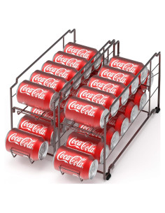 Organizador de Latas Apilable Simple Houseware Bronce - 2 Piezas