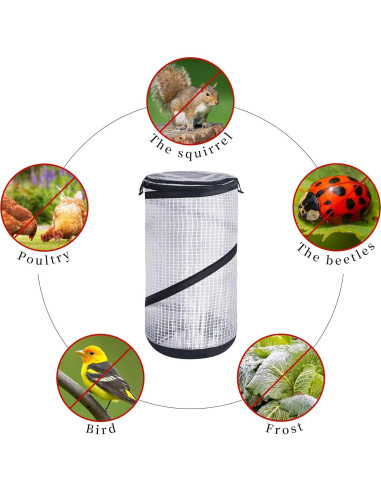 Invernadero Mini Plegable DECOHS 2 PCS 59.4x29.5 cm PVC