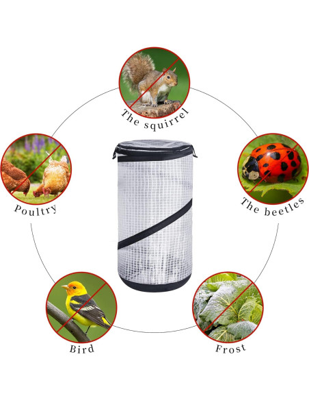 Invernadero Mini Plegable DECOHS 2 PCS 59.4x29.5 cm PVC