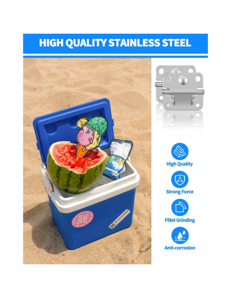 Reemplazo de Bisagra de Acero Inoxidable OXDFK para Cooler - 2 Pcs