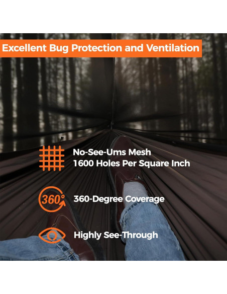 Red de Insectos Onewind para Hamacas - 320x130 cm, Ligera