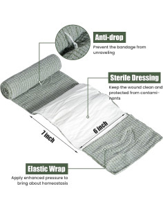 Venda de Emergencia Aid Code 15.24 cm - Kit de Primeros Auxilios 2