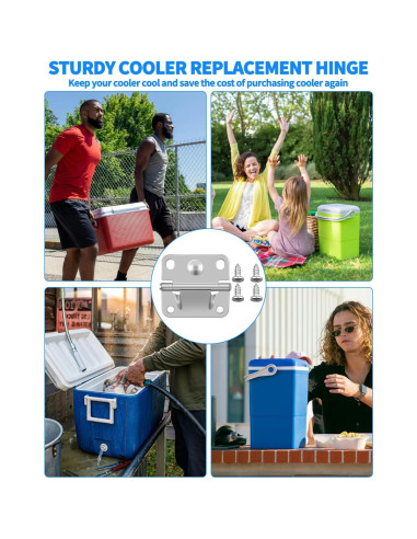 Reemplazo de Bisagra de Acero Inoxidable OXDFK para Cooler - 2 Pcs
