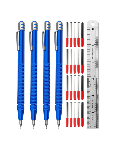 Grapador de Carburo de Tungsteno Genérico Azul - Paquete de 4