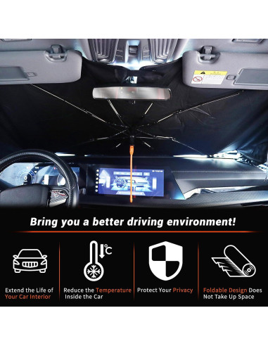 Paraguas Solar Plegable EDEEIL Bulldog 145x76cm Protección UV