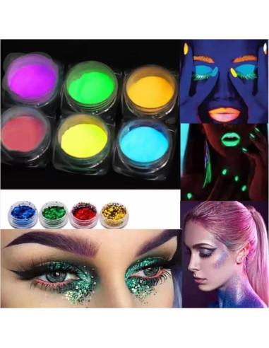 Kit de Tatuajes Temporales de Brillo Wxfhtda - 36 Colores y 187 Plantillas