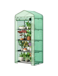 Mini Invernadero Portátil HOMGARDEN 4 Niveles 160 cm