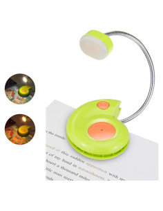 Luz de Libro Recargable LUXSWAY Ámbar Verde con Clip y Magnético