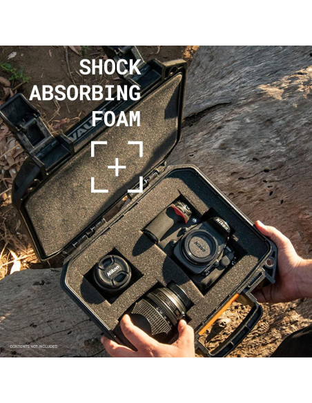 Estuche Duro Pelican Vault V100 para Cámara y Equipo - Negro