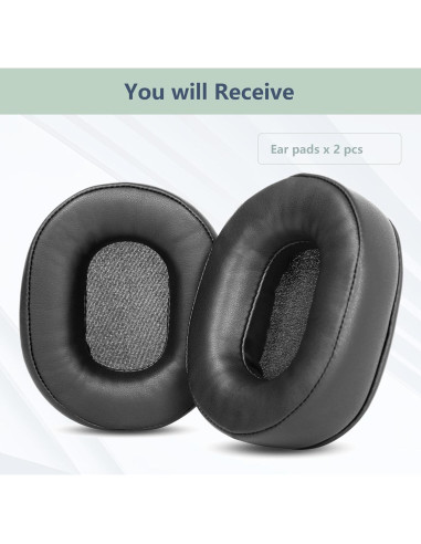 Almohadillas de Reemplazo XRHTONG para Auriculares OneOdio A70 A71 - Cuero y Espuma