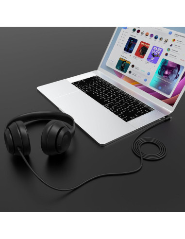 Cable de Audio Toxaoii 3.5mm para Auriculares Beats y Sony 1.4M