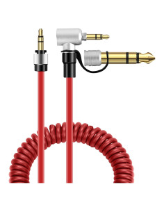 Cable de Extensión de Audio Rojo 3.5mm Inovat para Auriculares Beats