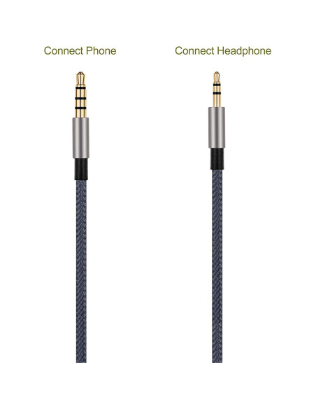 Cable de Audio AUX ABLET 1.2m con Control Remoto y Micrófono Cable de Audio AUX ABLET 1.2m con Control Remoto y Micrófono