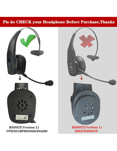 Almohadillas de Gel Refrigerante para Auriculares BlueParrott B350XT