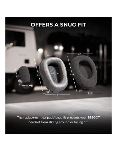 Kit de Almohadillas y Filtros Blucoil EPMC-B550XT para Auriculares BlueParrott B550-XT