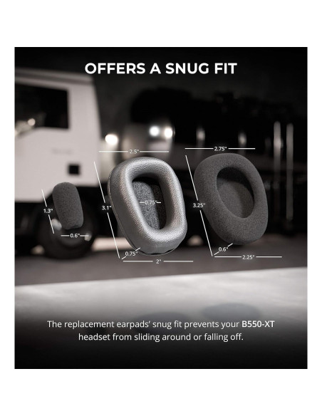 Kit de Almohadillas y Filtros Blucoil EPMC-B550XT para Auriculares BlueParrott B550-XT