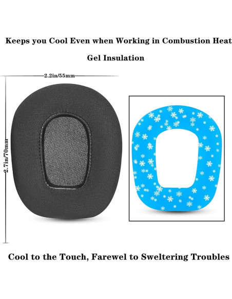 Almohadillas de Gel Refrigerante para Auriculares BlueParrott B350XT