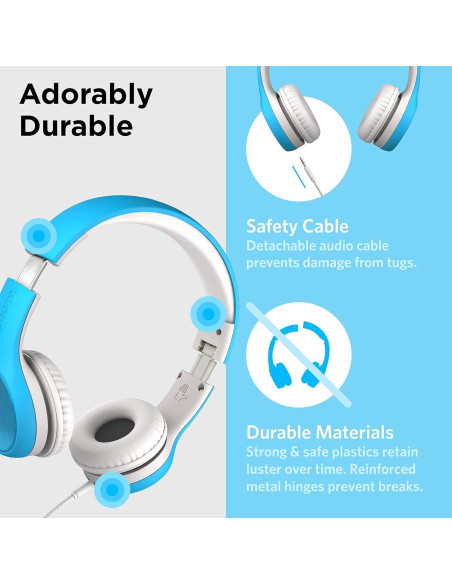 Auriculares para Niños LilGadgets Connect+ Azul con Micrófono