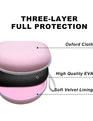 Funda Universal para Auriculares Niños DR-AMIU Rosa 17.3x16.8cm