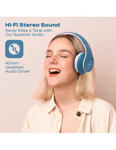 Auriculares Inalámbricos PowerLocus P2 - 2 Piezas Negro y Azul/Blanco