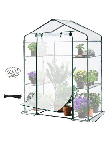 Invernadero Quictent Mini 1.45x0.74x1.96 m con Puerta Malla