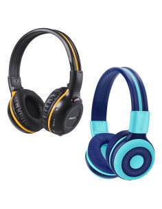 Auriculares Infrarrojos SIMOLIO para DVD de Coche y Bluetooth Niños