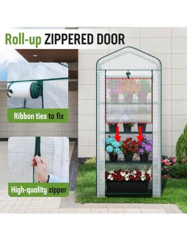 Invernadero Mini WORKPRO 4 Niveles 68.58x48.26x160 cm