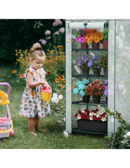Invernadero Mini WORKPRO 4 Niveles 68.58x48.26x160 cm