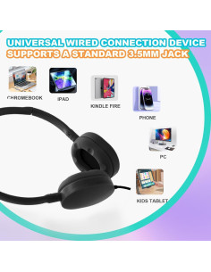 Auriculares con Cable ZHENWAY 002 para Niños - Paquete de 16 2