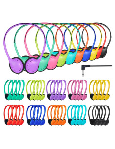 30 Auriculares para Estudiantes TJZXGUI 3.5mm Multicolor