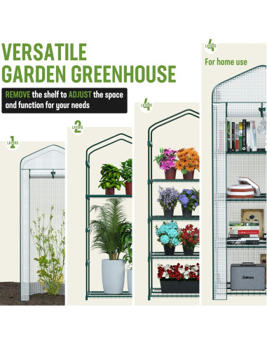 Invernadero Mini WORKPRO 4 Niveles 68.58x48.26x160 cm
